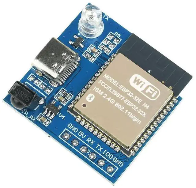 Main image of ESP32E-N4 IR Module Type-C Interface Web Network Configuration NEC Command UDP Transparent Transmission Board