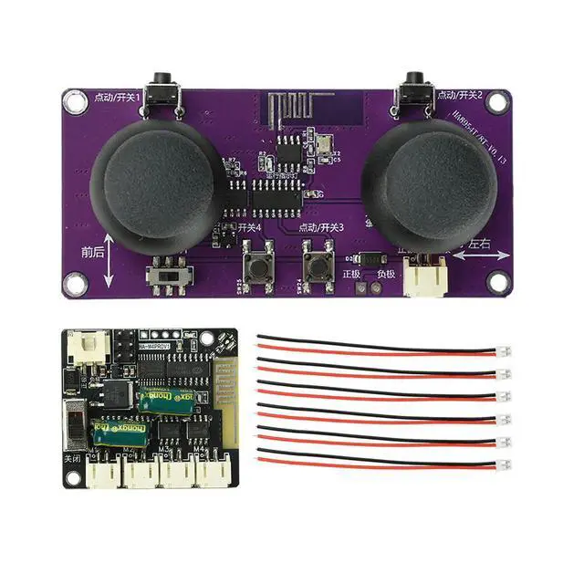 Alt view image 4 of 6 - 8-Channel 2.4GHz Remote Control Module Kit with Dual-Thumbstick Design for DIY Remote Control Cars And Boats