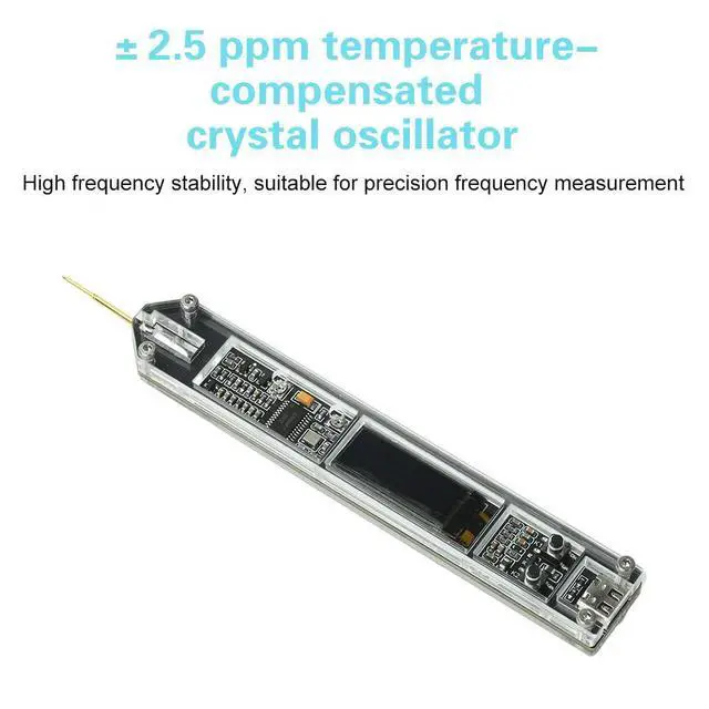 Alt view image 5 of 6 - DC5V 200Hz to 100MHz Frequency Meter Module OLED Display High-Precision Frequency Counter Pen Type-C Interface
