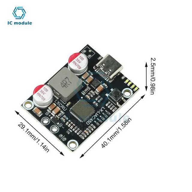 Alt view image 6 of 6 - 2-6S PD 45W Fast Charging Power Bank Module - DIY Mainboard for Li-ion LiFePO4 Mobile Power Supply
