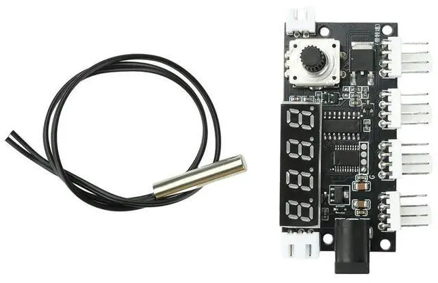 Main image of DC 5-24V 5A 4-Wire PWM Fan Speed Control Module ligent Temperature Control Cooling Temperature/Speed Display