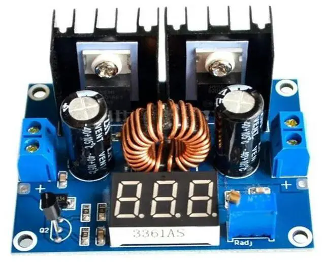 Main image of XL4016E1 DC voltage reduction module output adjustable 8A with voltage regulator DC-DC high-power regulator with digital display