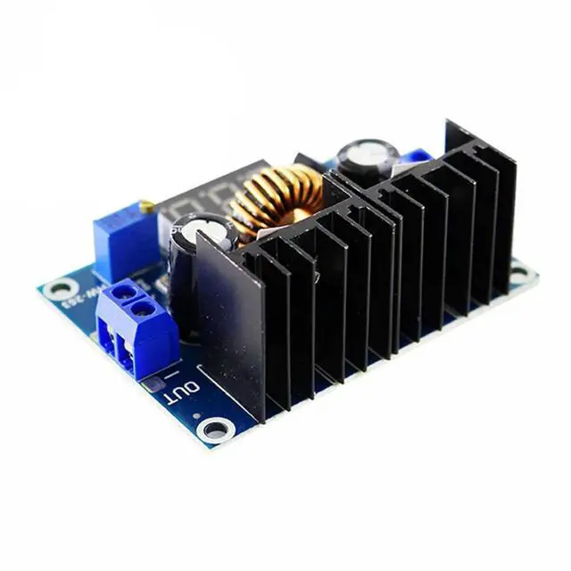 Alt view image 2 of 3 - XL4016E1 DC voltage reduction module output adjustable 8A with voltage regulator DC-DC high-power regulator with digital display