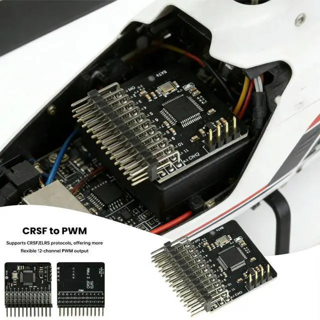 Main image of 12 Channel PWM Adapter Board CRSF to PWM Converter with BEC Power Supply for RC Models ELRS Protocol Stable 5V Output