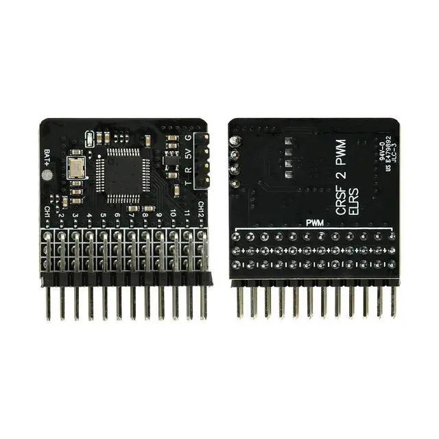 Alt view image 3 of 3 - 12 Channel PWM Adapter Board CRSF to PWM Converter with BEC Power Supply for RC Models ELRS Protocol Stable 5V Output