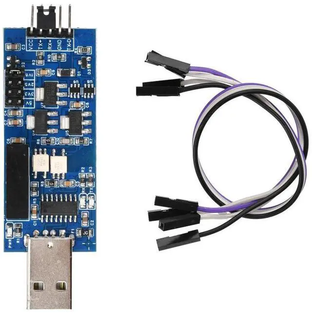 Main image of Isolated USB to TTL Serial Adapter CH340 Module 4-Level Output Support 153600bps Compact Easy Use for Industrial & High-Speed