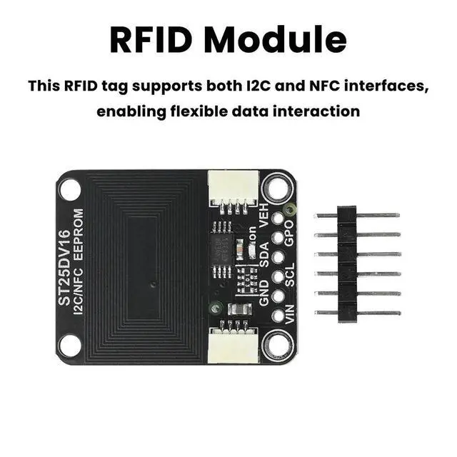 Alt view image 2 of 3 - ST25DV16K I2C RFID Dynamic Tag Module RF Module Compatible With STEMMA QT/Qwiic Interface
