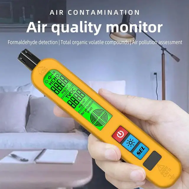 Alt view image 3 of 3 - G2 Air Detector Formaldehyde HCHO TVOC LCD Display Mute Detection Home Office Indoor Measurement