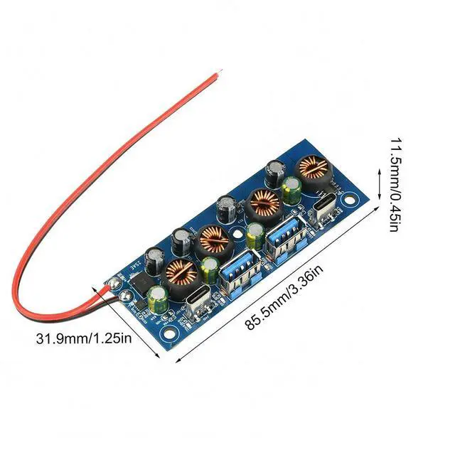 Alt view image 5 of 6 - DC 9-30V PD2.0 PD3.0 10A Fast Charger High Power Module All Protocol Desktop Step-down Module Type-c and USB Interface