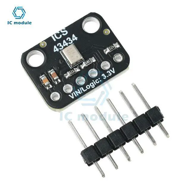 Alt view image 5 of 5 - DC 1.5V-3.6V ICS-43434 I2S MEMS Microphone Module Low-Pass Filter Mini Module