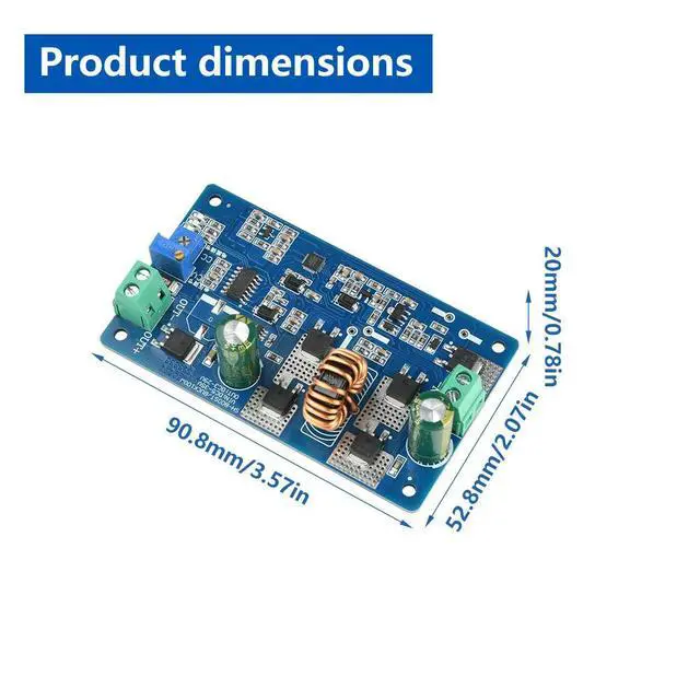 Alt view image 2 of 3 - DC 5-35V to DC 2.5-30V 10A Step Up Down Board Buck Converter Constant Current Reguator LED Driver Module DIY Electronic Kit