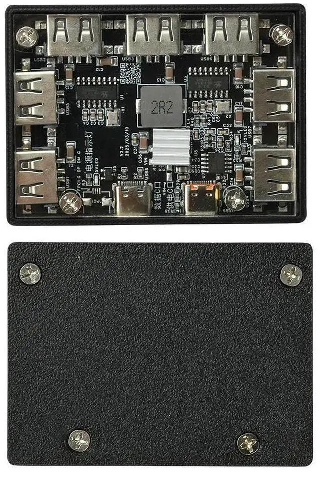 Main image of Multi Port USB Expansion Hub 7 USB2.0 Interface PD QC 12V Trigger Buck Board Type C Power Input 40W Charger For Office DIY