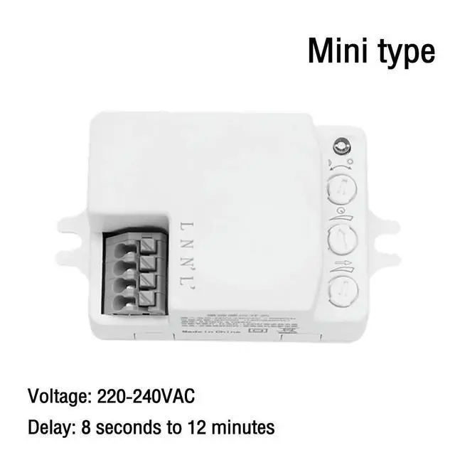Alt view image 2 of 3 - AC 220V-240V 2-8 Meters 5.8Ghz Radar Body Sensor Switch Automatic Home Staircase Corridor Corridor Mini Microwave Sensor Module