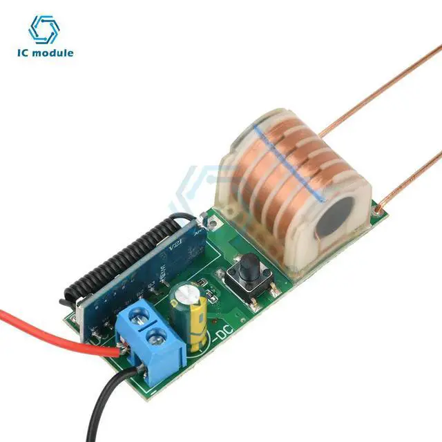 Alt view image 3 of 3 - DC 3.7V Arc Igniter High Voltage Module Remote Control Arc Igniter Lighter High Voltage Generator Booster Coil