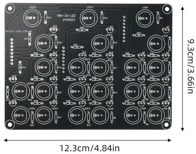 Alt view image 3 of 3 - 5V DIY Binary Clock Alarm Clock Soldering Practice Kit for Learning Electronic Component Kit