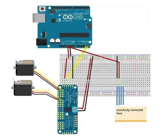 Alt view image 3 of 3 - 16 channel PWM servo drive board PCA9685 controller robot IIC suitable for MG90S SG90 MG995