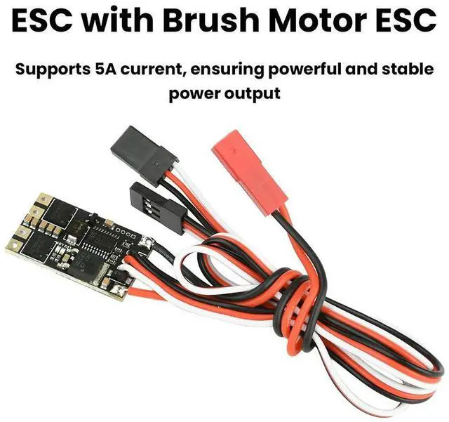 Alt view image 2 of 3 - 1-2S Dual-Channel Bidirectional ESC Module Brushless ESC Differential ESC Controll Board for RC Tracked Vehicles Aircraft Boats