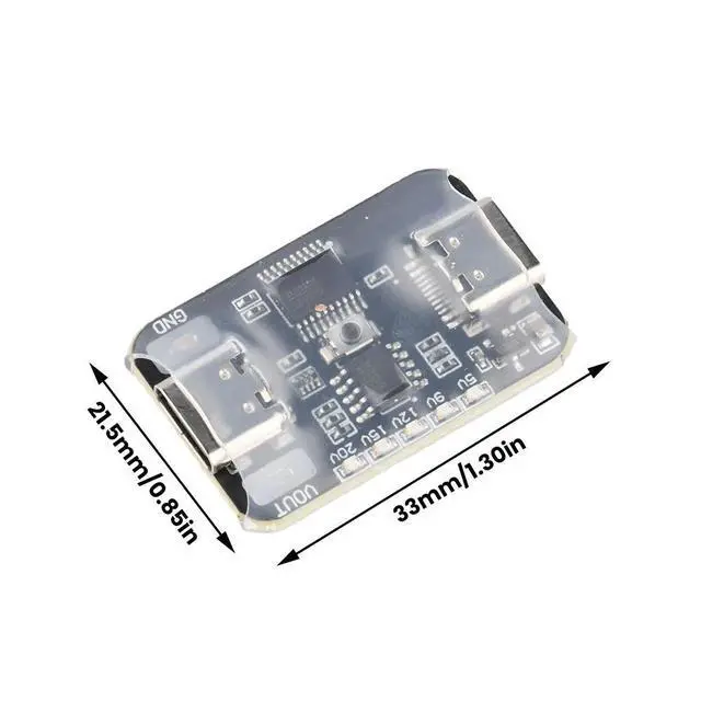 Alt view image 2 of 3 - Type-C PD Trigger Board 5V/9V/12V/15V/20V Adjustable Output PD2.0/3.0 5A Max Open Source Hardware Software for Charger Testing