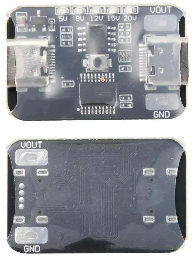 Main image of Type-C PD Trigger Board 5V/9V/12V/15V/20V Adjustable Output PD2.0/3.0 5A Max Open Source Hardware Software for Charger Testing