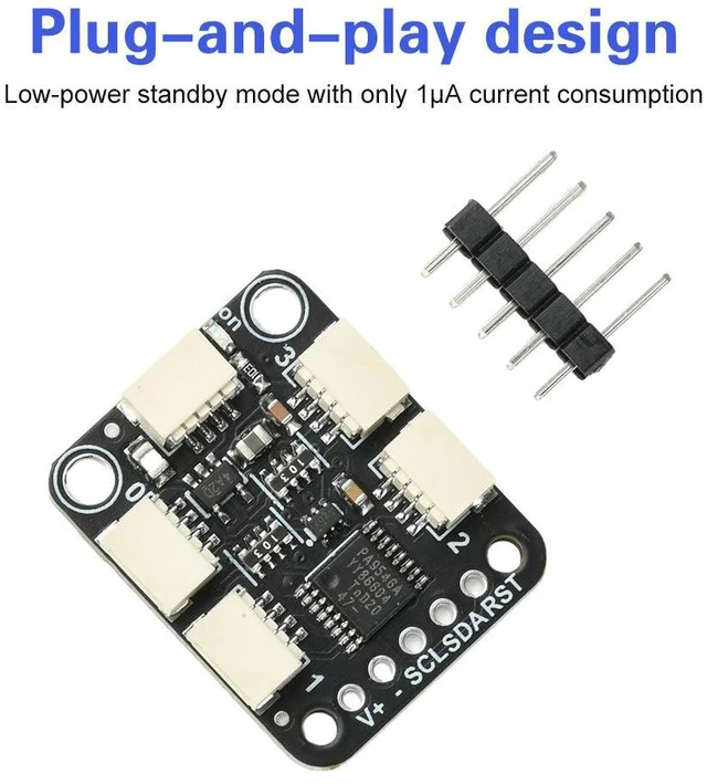 Alt view image 3 of 3 - 4-Channel Qwiic I2C Multiplexer PCA9546 Compatible with STEMMA QT Electronic Component Kit