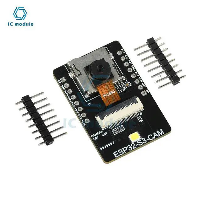 Alt view image 3 of 3 - ESP32-S3-CAM Bluetooth AI Vision Module with Type C Interface for Face Detection and Color Recognition