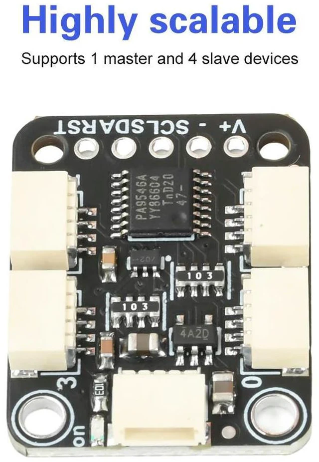 Alt view image 2 of 3 - 4-Channel Qwiic I2C Multiplexer PCA9546 Compatible with STEMMA QT Electronic Component Kit