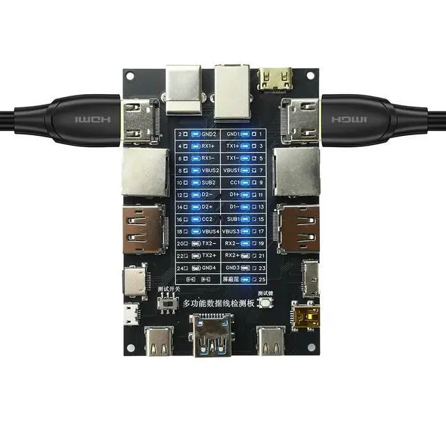 Alt view image 3 of 3 - Mini Black PCB Wire Testing Module 3V CR1220 Hard Disk Cable Sequence Break Fault Detector For Repair Shop
