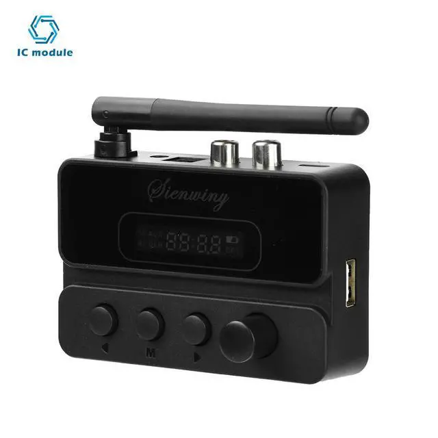 Alt view image 2 of 3 - BT 5.3 Receiver Transmitter 2-in-1 HiFi Audio Adapter with Fiber Optic Input Output Lossless Digital Sound for Home Audio System