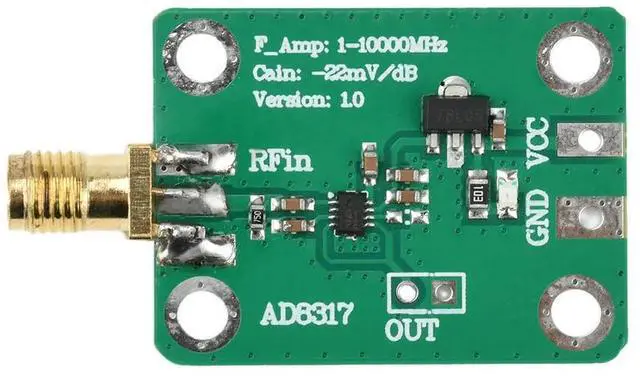 Main image of AD8317 High Frequency Output Log Detector Power Meter 1M-10000MHz DC 7-15V RF Module RF Signal Power Detection