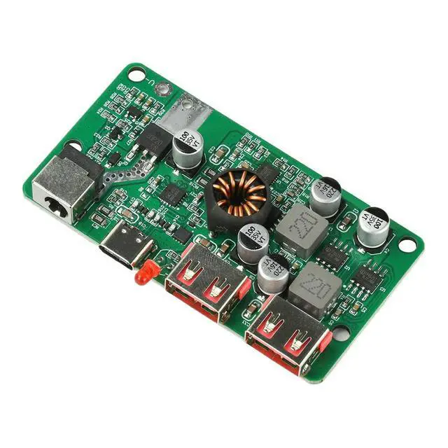 Alt view image 2 of 3 - Solar Voltage Stabilizer PD 100W Type C Dual USB QC3.0 Charging Box DIY Electronic Module For 12V And Laptop