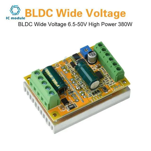 Alt view image 2 of 3 - DC5-50V 300W BLDC Three-Phase Brushless DC Motor Driver Board PWM Without Hall Sensor Hall Motor Control Driver Power Supply