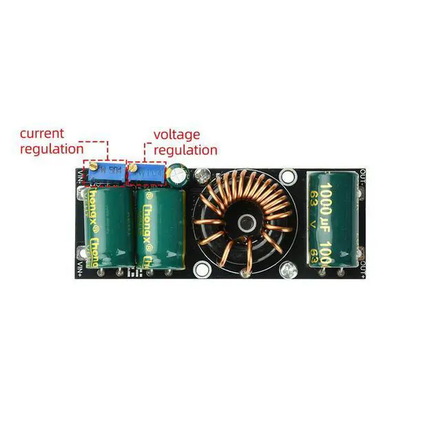 Alt view image 3 of 3 - Adjustable Step Down Power Module 95% High Efficiency Constant Current Voltage Regulator For Charging LED Driving Motor