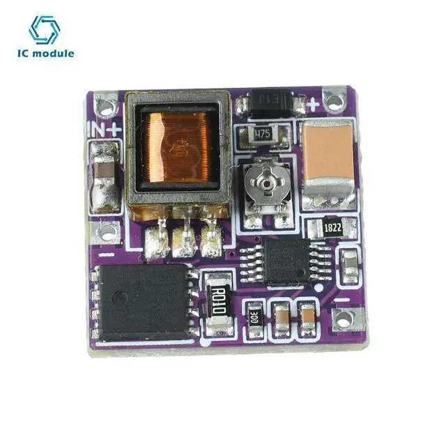 Alt view image 2 of 3 - Adjustable DC-DC Boost Converter Module 3.6-15V Input to 160-300V Output High Voltage Power Supply for Nixie Tube Clocks