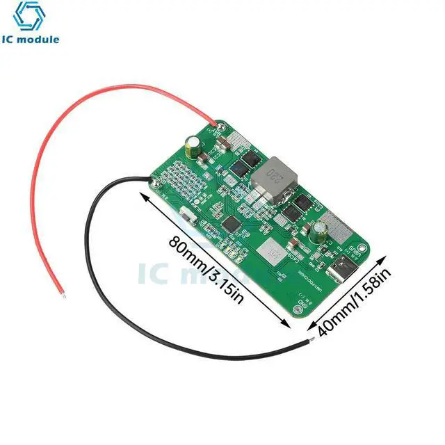 Alt view image 2 of 3 - PD 140W Bidirectional Fast Charging Mobile Power Module 2-6S Ternary Lithium Iron Phosphate Protective Motherboard DIY Kit