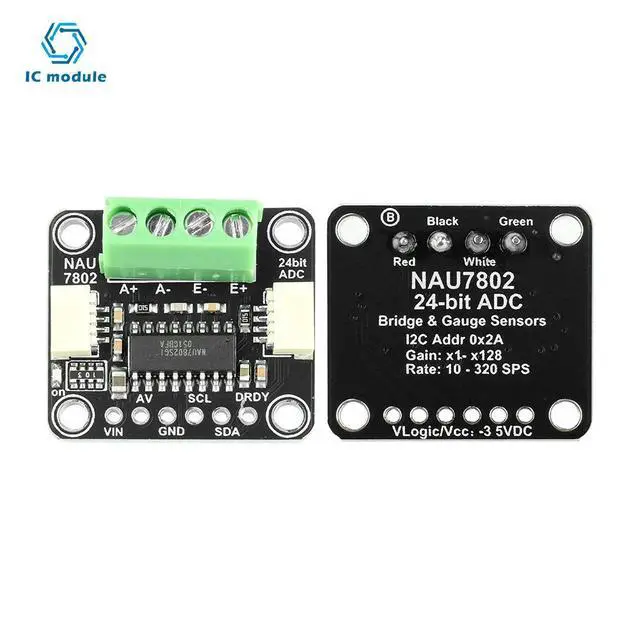 Alt view image 3 of 3 - NAU7802 High-Precision Adc Module 24 Bit Adc Data Conversion Pressure Module Compatible With STEMMA QT/Qwiic