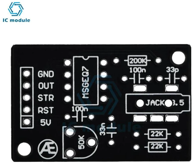 Alt view image 2 of 3 - MSGEQ7 Audio Processing Graphic Equalization Filter Signal Analysis Module DIY Parts Capture Music Spectrum
