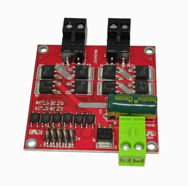 Main image of Motor drive module 12/24V/7A160W dual DC motor drive board module H-bridge L298 logic