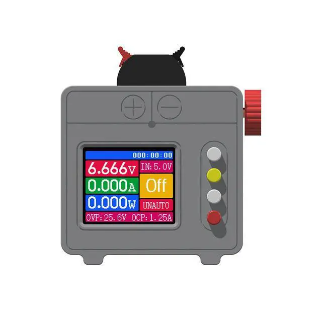Alt view image 2 of 3 - Mini Step Up Step Down Dc Power Supply 5W 0.6V To 25.6V Color Screen Adjustable Voltage Current Multi Safety Protection