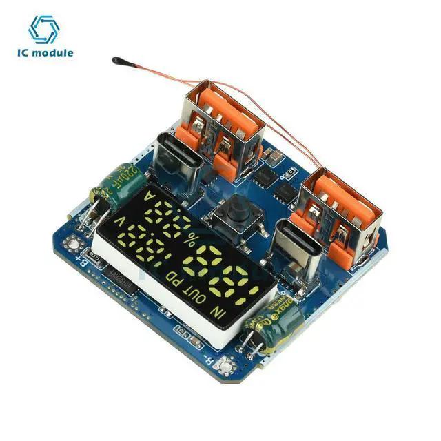 Alt view image 3 of 3 - 4S PD 100W Bidirectional Buck-Boost Module - 20V 5A High-Power Lithium Charger/Discharger with Fast Charging