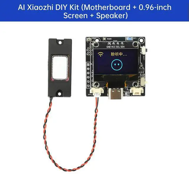 Main image of ESP32-C3 Voice Assistant Module with 0.96" OLED - AI Dialogue Development Board for Robot Projects