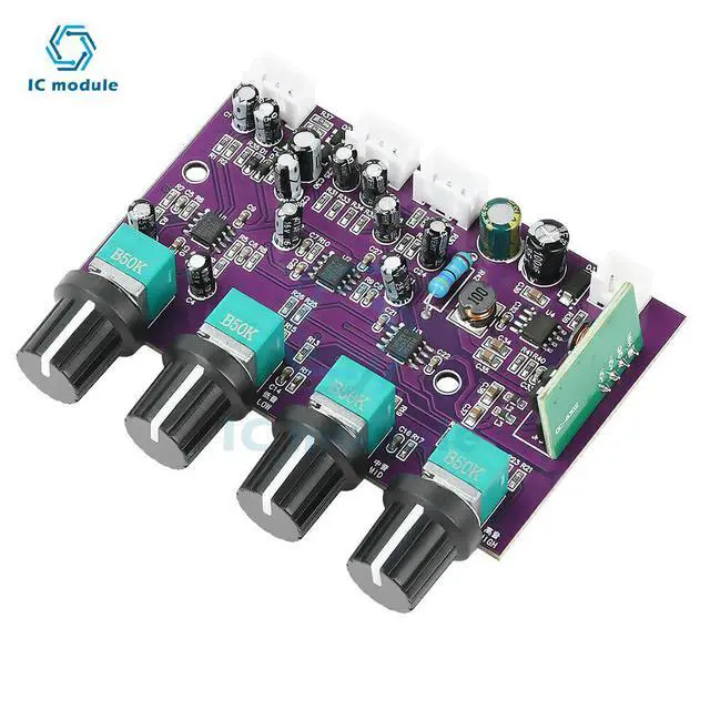 Alt view image 3 of 3 - DC 9-29V TINE5532 Preamp Tone Board Front-End Amplification Board Outdoor Speaker Front-End Tuning Amplification Board