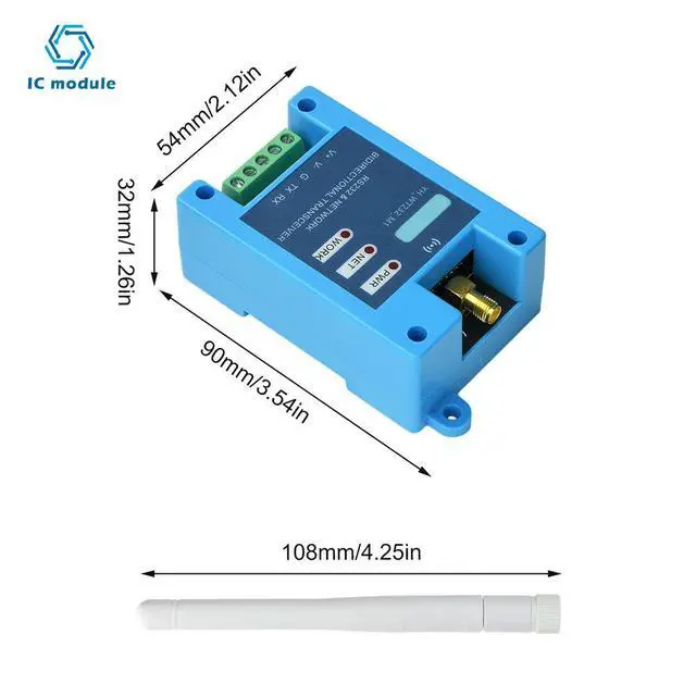 Alt view image 2 of 3 - DC 9-24V RS232 serial port to 2.4GHZ Transmission Module Multifunctional And Multi Protocol Serial Port Transmission Module