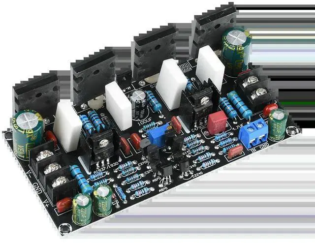 Main image of DC 20V-90V Mono 200W Power Amplifier Board 1943+5200 Power Mono Tube Finished Amplifier Board