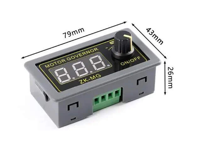 Alt view image 2 of 2 - PWM150W DC brushed motor speed controller module 5-30V15A frequency duty cycle adjustable start stop button