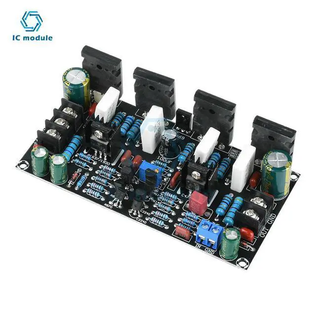 Alt view image 3 of 3 - DC 20V-90V Mono 200W Power Amplifier Board 1943+5200 Power Mono Tube Finished Amplifier Board