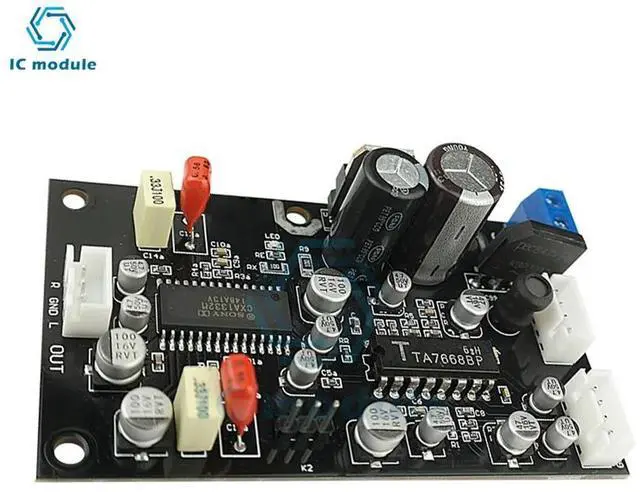 Alt view image 2 of 3 - TA7668 Stereo Tape Recorder Magnetic Head Preamplifier Board With CXA1332 Dolby Noise Reduction Tape Recorder Preamp