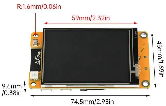 Main image of ESP32 &Bluetooth Development Board 2.4 inch LCD TFT Module 240*320 Display Screen With Touch for WROOM