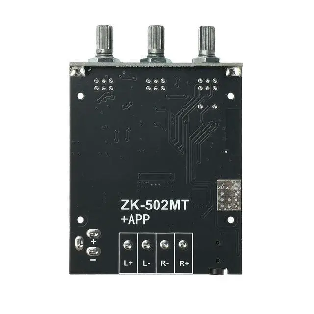 Alt view image 3 of 3 - ZK-502MT Bluetooth 5.0 Amplifier Board 2x50W High Power Stereo Audio AUX Bass Treble Control for Audio Projects