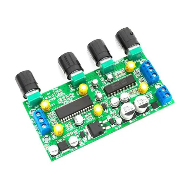 Alt view image 2 of 3 - BBE2150 UPC1892T Amplifier Audio Preamplifier Tone Board Balance Treble Bass Preamp with Volume Control EQ Pre-amplifier