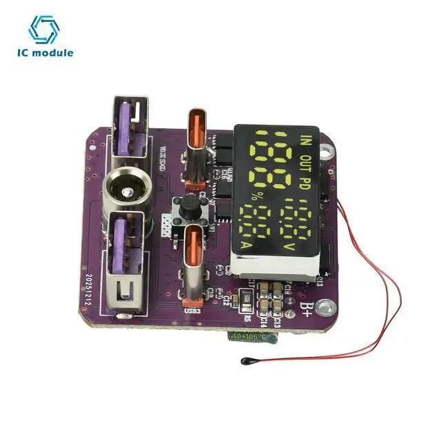 Alt view image 2 of 3 - 4S PD 100W Bidirectional Fast Charging Module for Lithium with DC Port and ligent Protocol Recognition